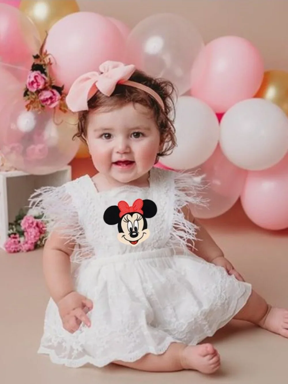 Minnie Mouse Dress Lace Birthday Outfit Minnie Mouse Clothes Dress Disney romper